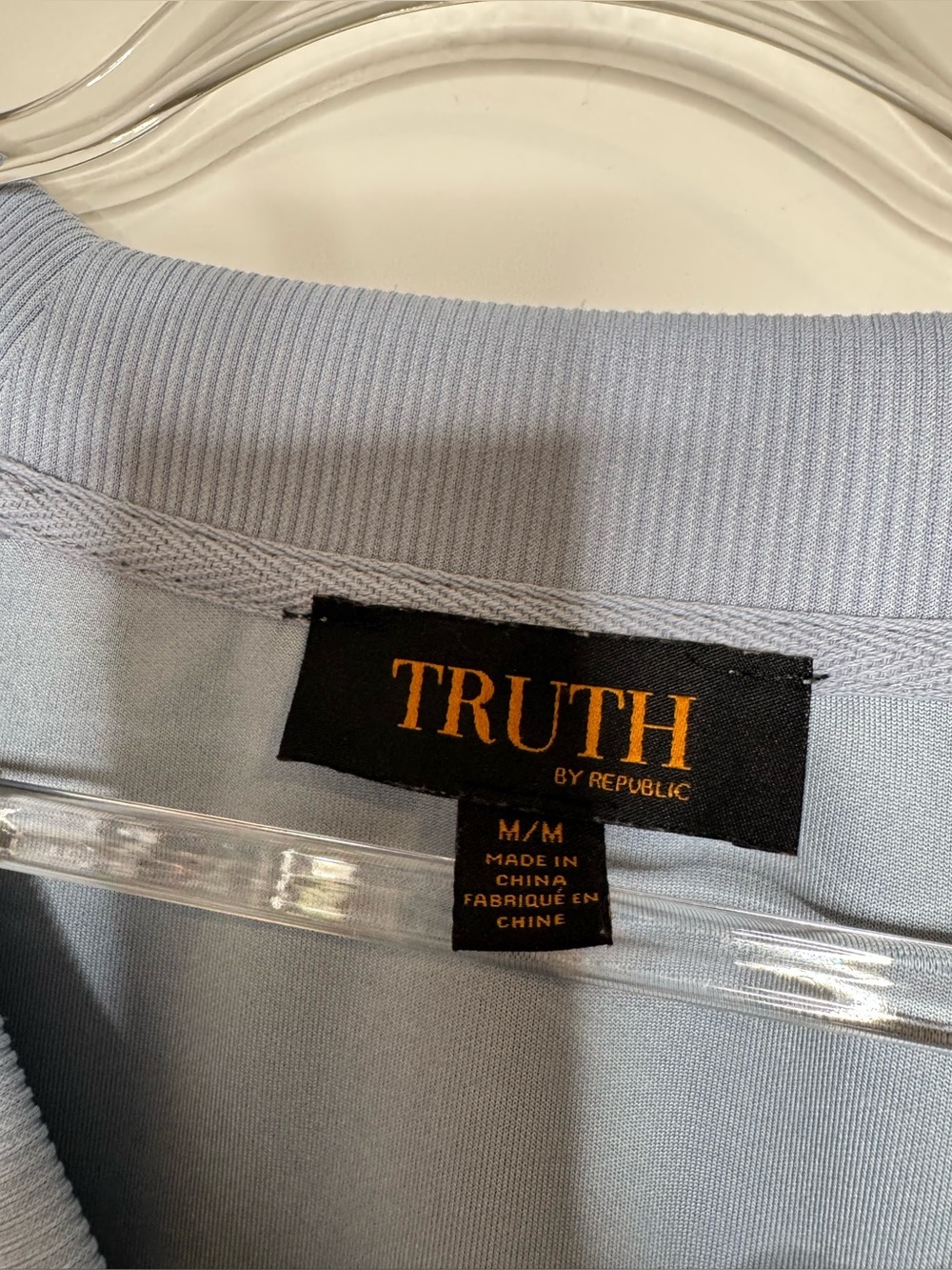 Truth Light Blue V-Neck long sleeve Kangaroo Pocket Sweater adjustable waist MD - Picture 2 of 5